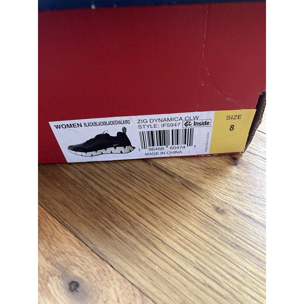 Reebok Zig Dynamica Women Size 8 Low Black Chalk - Picture 4 of 4